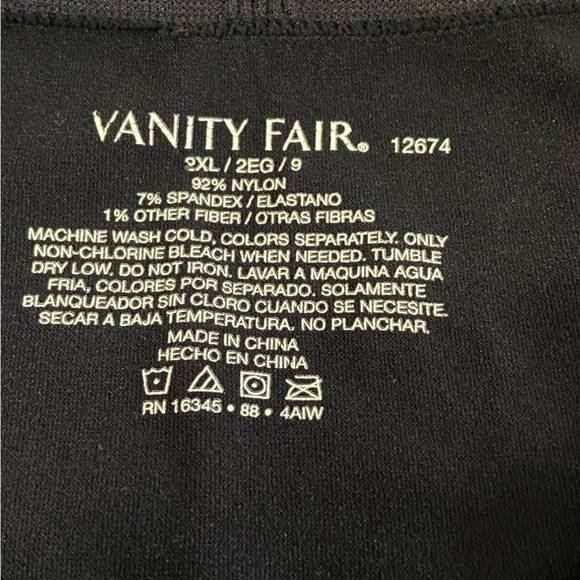 VANITY FAIR / Radiant Light Smoothing Shapewear Shorts Size 2XL - Picture 3 of 5